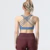 Spring and summer new yoga bra ground hair sports underwear women's multi-strap cross beautiful back LL Yoga Outfit