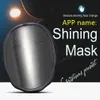 Party Masks Bluetooth RGB Light Up LED Mask Diy Picture Animation Text Halloween Christmas Carnival Costume Game Child Deco GIFT 230411