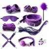 Cockrings BDSM Bondage Restraint Set Menottes Sexuelles Fouet Perles Anales Butt Plug Bullet Vibrateur Jouets pour Femme Adulte S M Fétiche 230411