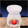 Fragrance Lamps Night Lamp Ceramic Essence Oil Burner Candle Incense Aromatherapy Stove Star Drop Delivery Home Garden Decor Fragranc Dhqlt