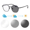 Sunglasses Titanium Glasses Frame Women Pochromic Eyeglasses Myopia Prescription Diopter 1.5