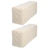 Campa de cadeira 2 PCs ARM ARMANT ANTI- SLIP PLUSCAIR SLIPRECOVER CINZ