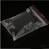 Empty Plastic Bags zipper Food Packaging Jewelry Small Zipper Lock Bags Clear Fresh-keeping Dustproof Resealable Candy StorageBag