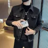 J04-p135-control 175-autumn/winter Fashion Brand Woolen Coat Men's Plush Thickened Rabbit Hair Small Fragrant Style Jacket Ruffian and Handsome