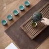 Tovaglioli da tè Tappetino in pelle Runner da tavolo moderno su due lati per la casa Zen Tovagliolo per utensili da cerimonia a secco giapponese Zen
