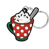 100pcs Chave de desenho animado personalizado Fashion Key Ring Acessories