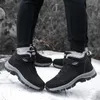 2023 Neue Wasserdichte Winter Männer Stiefeletten Plüsch Warme Schneestiefel Unisex Frauen Arbeit Wanderschuhe Turnschuhe High Top Rutschfester Gummi