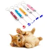 100pcs New Portable Creative Funny Pet Cat Toys LED Laser light Pen With Bright Animation Mouse Shadow For Cats Training Tool Mice Toy