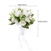 Flores decorativas Partido DIY DIY Damas de honra Floral Bridemaid Bouquet Buquets de noiva noiva