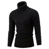 Men's Sweaters Autumn Winter Turtleneck Sweater Knitting Pullovers Rollneck Knitted Warm Men Jumper Slim Fit Casual