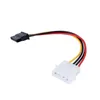 FREESHIPPING 10PCS 4 PIN IDE MALE에서 15 PIN SERIAL ATA SATA SATA 하드 드라이브 어댑터 전원 케이블 CD ROM 드라이브 공급 케이블 AIGIR