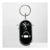 13 färger Anti Lost LED Key Finder Locator Keychain Voice Sound Whistle Control Locators Keychains Torch Whistles Keyring Drop Deliver Dhddn