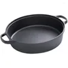 Pannor Time Limited Cast Iron Pan Uncoated Non Stick Hushåll Pannkaka Stekt biff ris Tjockat Universal Spise Cookware Kitchen Kök