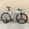 Pédales de vélo 700C vélo à pignon fixe Fixie cadre en alliage d'aluminium vélo livraison gratuite vitesse unique avant 3 rayons roue intégrée arrière 40mm jante 3M411