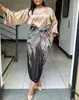 Zweiteiliges Kleid Sommer Mode Elegantes Set Afrikanische Frauen Beiläufige Lose Aufflackern Ärmel Print Rock 230410