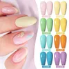 مساحيق أكريليك السوائل Lilycute 10pcs جل طلاء الأظافر مع 54W UV مصباح مجفف Manicure مجموعة شبه دائمة نقع قبالة قاعدة أعلى معطف الفن 231110