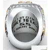 Clemson Tigers النهائي NCAA National Championship Ring Fan Men Gift Wholesale Drop Deliver