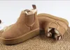 أستراليا Tazz Maxi Tasman Classic Winter Warm Boots Womens Mini Half Snow Shicly Boot Sheepeskin Ful Ful Ful Fluffy Furry Booties Op Booties Op