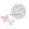 Cake Tools Cartoon Mouse Sile Mold Gummy Bear Chocolate Decoration Baking Lollipop Drop Delivery Home Garden Kitchen Dining Bar Bakew Dhvxm