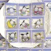 Jewelry Boxes 3050100pcslot Cartoon Acrylic Patch Storage Box Pen Holder Clip Square 4cm diy Handmade Accessories Student Gift 231110