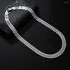 Chains 925 Sterling Silver Necklace Mesh Collarbone Chain Women Charm Jewelry Christmas Gift