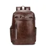 New men's PU leather backpack Korean fashion computer bag men's business Backpack Travel Backpack gift formulation 230411