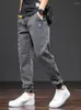 Jeans pour hommes automne Cargo hommes Streetwear Denim survêtement pantalon hommes coréen Hip Hop pantalons de survêtement Baggy Harem Jean pantalon grande taille 7XL 8XL