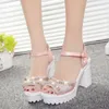 Sandal Elegant Wedges Shoes Summer Pumps Platform Sandal Roman Crystal Peep Toe Sandali Donna Eleganti 230411