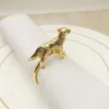 Servettringar 6st Set Cute Dog Shape Ring Creative Exquisite Alloy Visual Effect Holder For Kitchen260L
