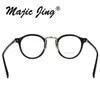 Okulary przeciwsłoneczne ramy Magic Jing ze stali nierdzewnej Rx Optyczne okulary okulary okulary okulary recepty okulary recepty GM3048 moda
