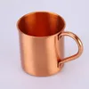 Mugs 16oz Pure Copper Mug Creative Coppery Handcrafted Durable Moscow Mule Coffee For Bar Drinkwares Party Kitchen2120