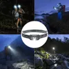 Head lamps LED Headlamp USB Rechargeable Sensor Head Lamp with Built-in Battery Mini Waterproof Head Flashlight for Outdoor Camping Hiking P230411