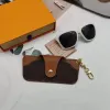 2023 Fashion Designer Sunglasses Case Brand Letter Flower Unisex Luxury Sunglass Box Packing PU Leather Glasses Bag Eyewear Accessories