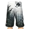 Shorts pour hommes 2023 Surf Pantalon de plage à séchage rapide Vacances Printemps Tourisme Plaid Quatre couleurs Cinq points