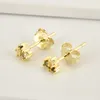 Stud ANDYWEN 100% 925 Sterling Silver Mini Stud Earring Colorful Rainbow CZ Zircon Round Climber Fine Jewelry Luxury 230410