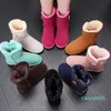 Australie femmes bottes hiver neige en peau de mouton laine fourrure botte chaussures de créateur mode dames daim cheville Tazz bottes hommes chaussures chaudes