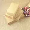 Подарочная упаковка 50pcslot kraft paper boxes blank Soap Dewelry Weddingparty CandyCarftaccessories Storage 230411