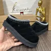 Barn småbarn Tasman ugglie-05 tofflor Tazz babyskor kastanj päls glider fårskinn skjuling klassisk ultra mini boot vinter muls slip-on stövlar 9583ess