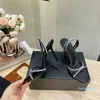 designer tacchi donna scarpe eleganti sandali moda scarpe da sposa classiche da festa tinta unita tacco alto 6,5 cm 8,5 cm