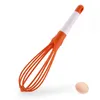 Utensili per uova Creativo in silicone Eco Friend Rotante pieghevole Frullino per le uova manuale Utensili da cucina Utensili da cucina manuali Frullatore per uova Frullatore per torte