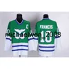 Weng Factory Outlet 2017 new arrivals- Men's #1 Liut #10 Francis #11 Dineen #16 Verbeek Green ice hockey jerseys vintage