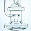 Bong in vetro da 10 pollici Recycler Dab Ring Tornado Lampada Dimensioni connettore 14 mm