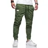 Erkek pantolon bahar sonbahar erkek pantolon harem joggers pantolon 2020 yeni erkek pantolonlar erkek joggers katı çok cepli pantolon hip hop eşofmanları w0411