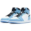 com box jumpman 1 tênis de basquete UNC Toe masculino feminino Lucky Green 1s Black Phantom treinador masculino