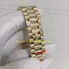 6 estilo real po relógio de ouro amarelo 904l aço masculino 40mm data champanhe mostrador romano branco preto pulseira automática v12 luminosa cal229y