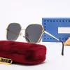 디자이너 선글라스 패션 편광 금속 프레임 여성 남성 멋진 태양 유리 여름 안경 Adumbral 6 색상 사용 가능