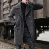 Men's Wool & Blends Jacket Winter Warm Slim Stylish Trench Coats 2023 Double Breasted Long Coat Business Casual Overcoat Nadi22