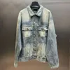 Элитная версия зимнего Парижа b Home Hot Diamond Куртка с длинными рукавами и лацканами для тепла Модный и универсальный джинсовый топ 10А Стильная джинсовая куртка с фактурной текстурой