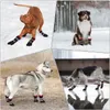 Pet Protective Shoes Nonslip Outdoor High Boots For Small Medium Large Dog Winter Dog Snow Boots Waterproof Reflective Paw Protector Pet Snow Booties 231110