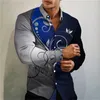 Chemises décontractées pour hommes 2023 dernière mode pour hommes luxe social à manches longues motif floral col polo chemise à boutonnage simple